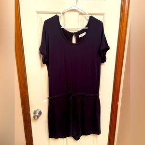 LOFT Lou & Grey Navy Romper, Large
